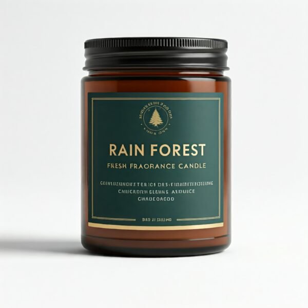 After rain forest fresh fragrance candle