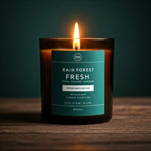 After rain forest fresh fragrance candle