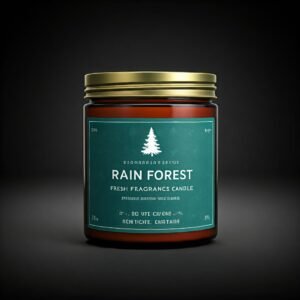 After rain forest fresh fragrance candle