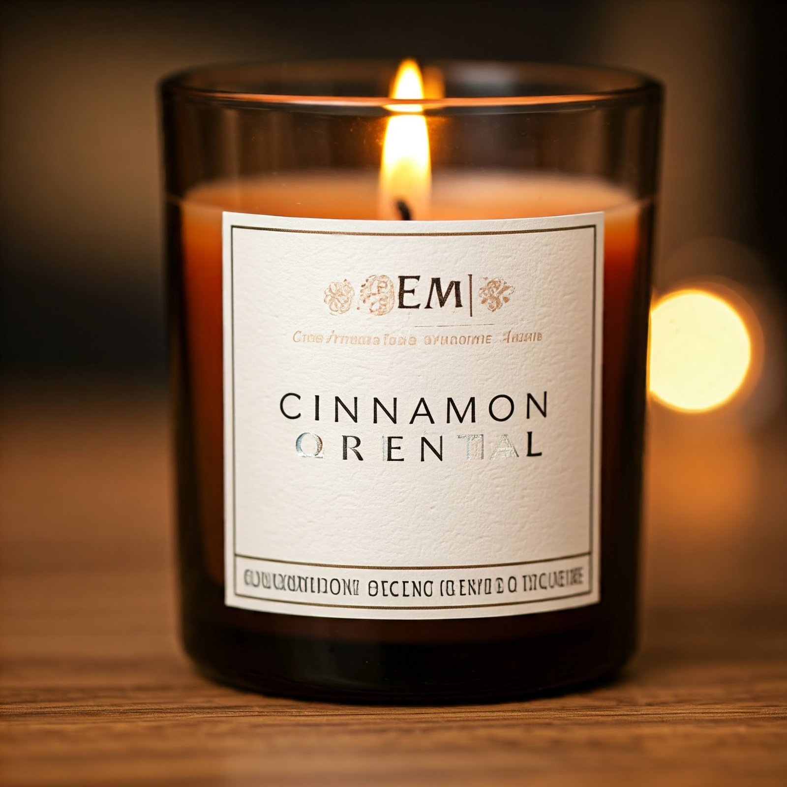 Cinnamon oriental fragrance candle