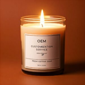 Cotton fresh fragrance candle