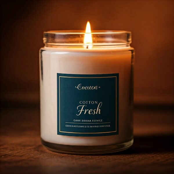 Cotton fresh fragrance candle