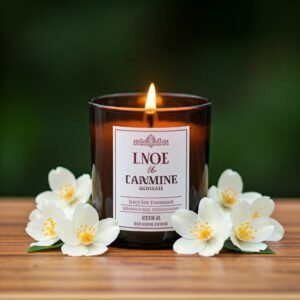 Jasmine floral fragrance candle