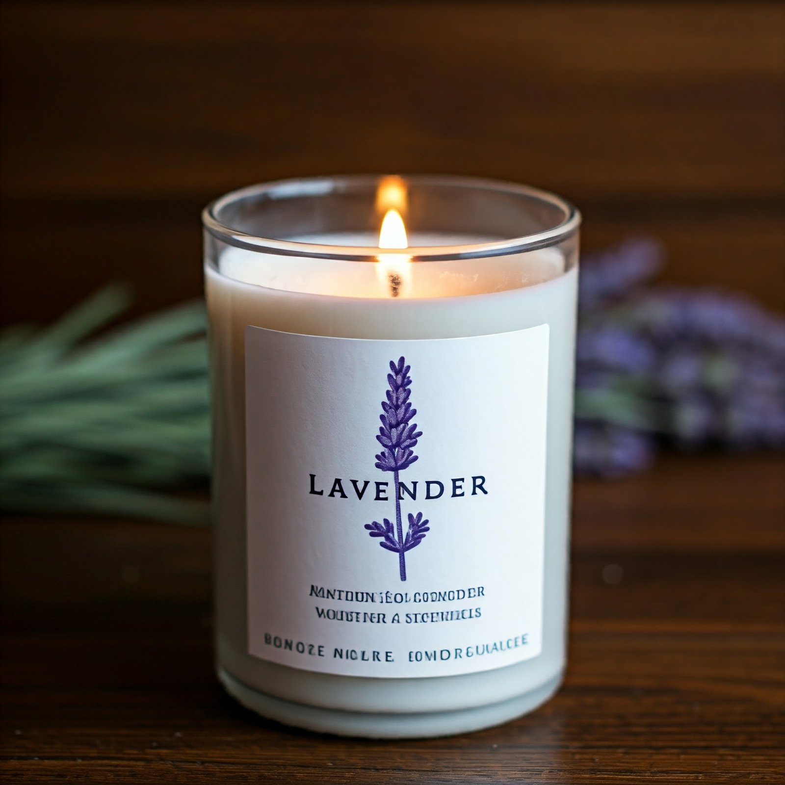 Lemongrass herbal fragrance candle