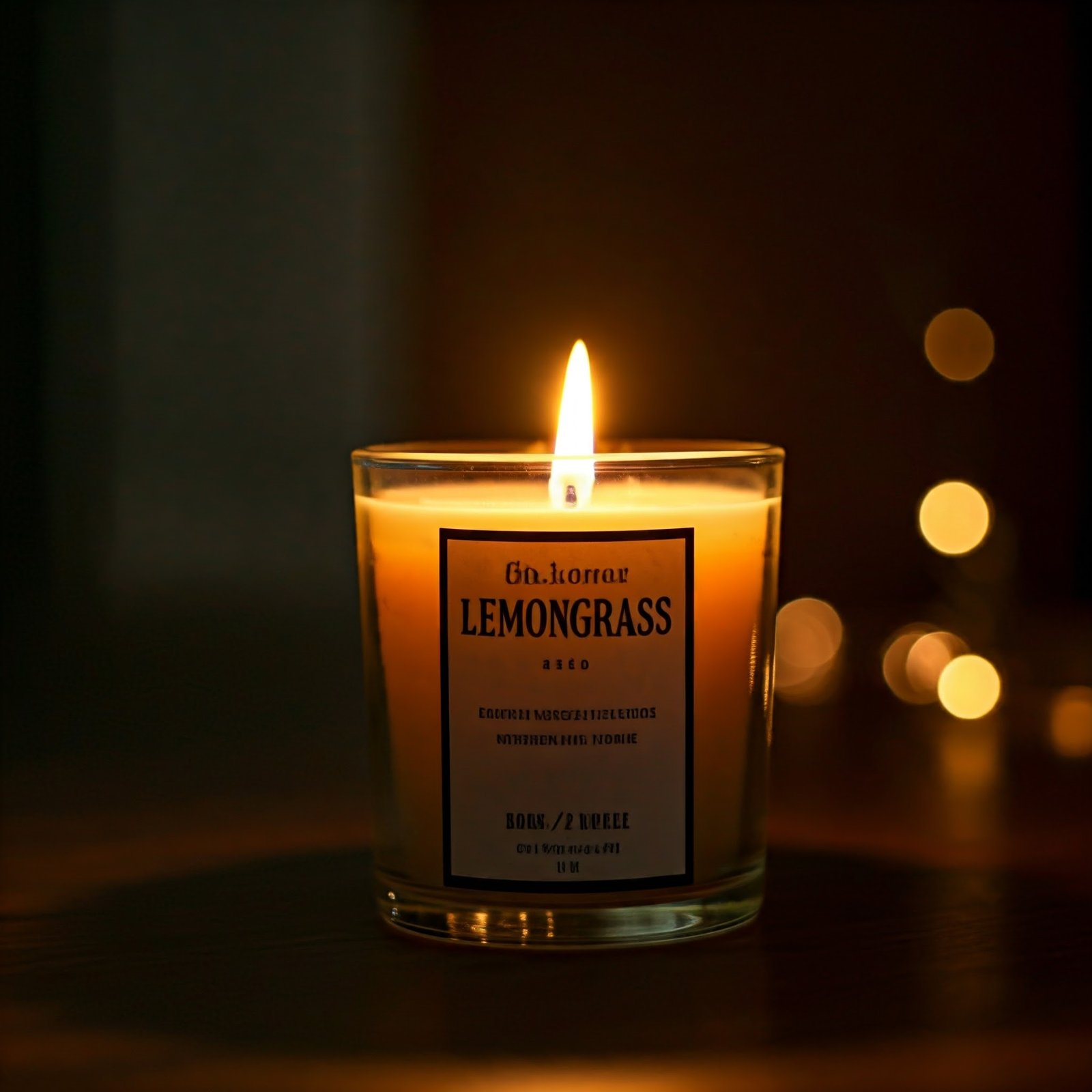 Lemongrass herbal fragrance candle