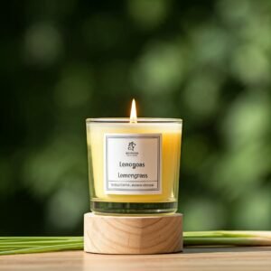 Lemongrass herbal fragrance candle