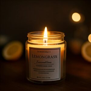 Lemongrass herbal fragrance candle