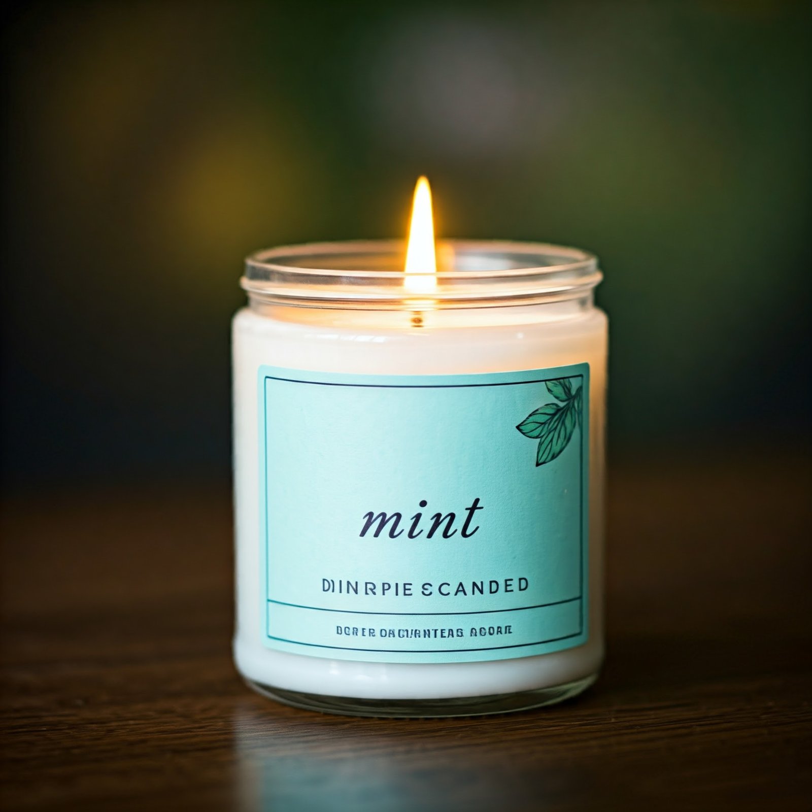 Mint herbal fragrance candle