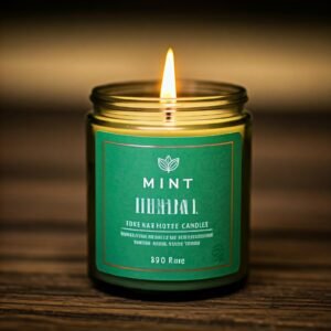 Mint herbal fragrance candle