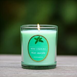 Mint herbal fragrance candle