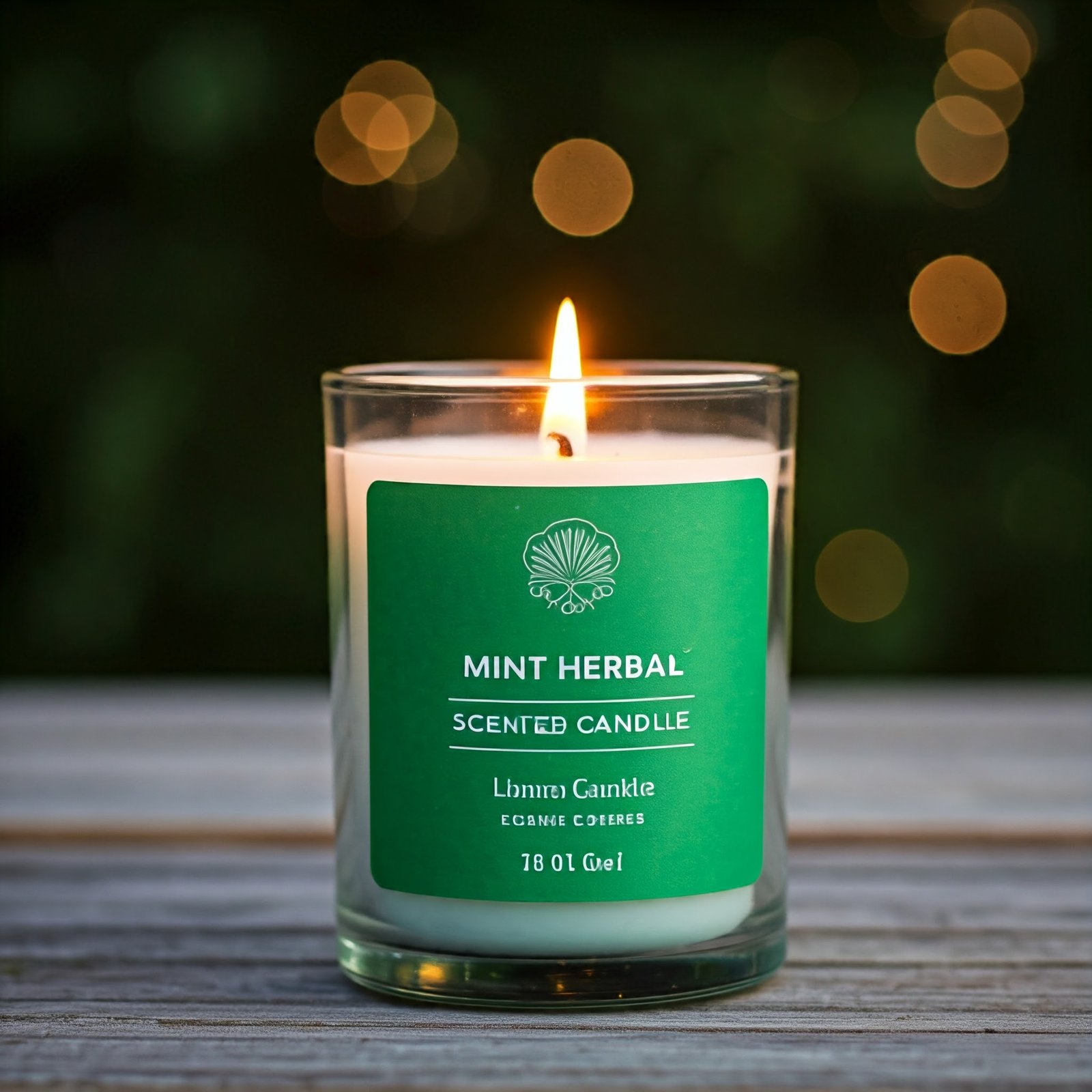 Mint herbal fragrance candle