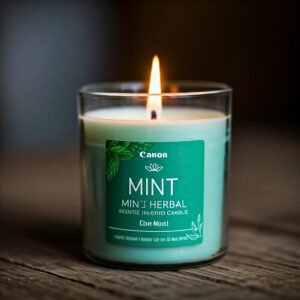 Mint herbal fragrance candle