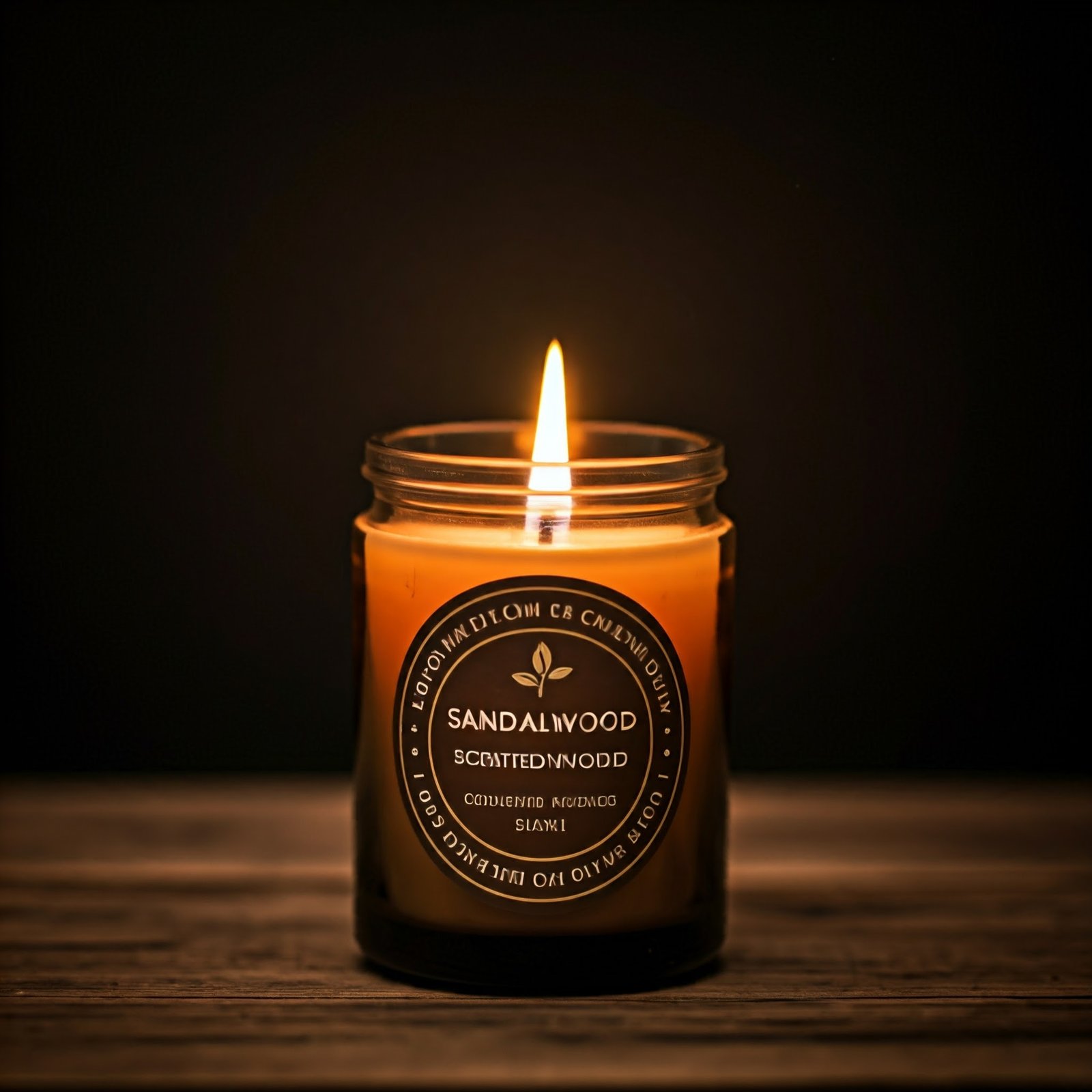 Sandalwood wood fragrance candle