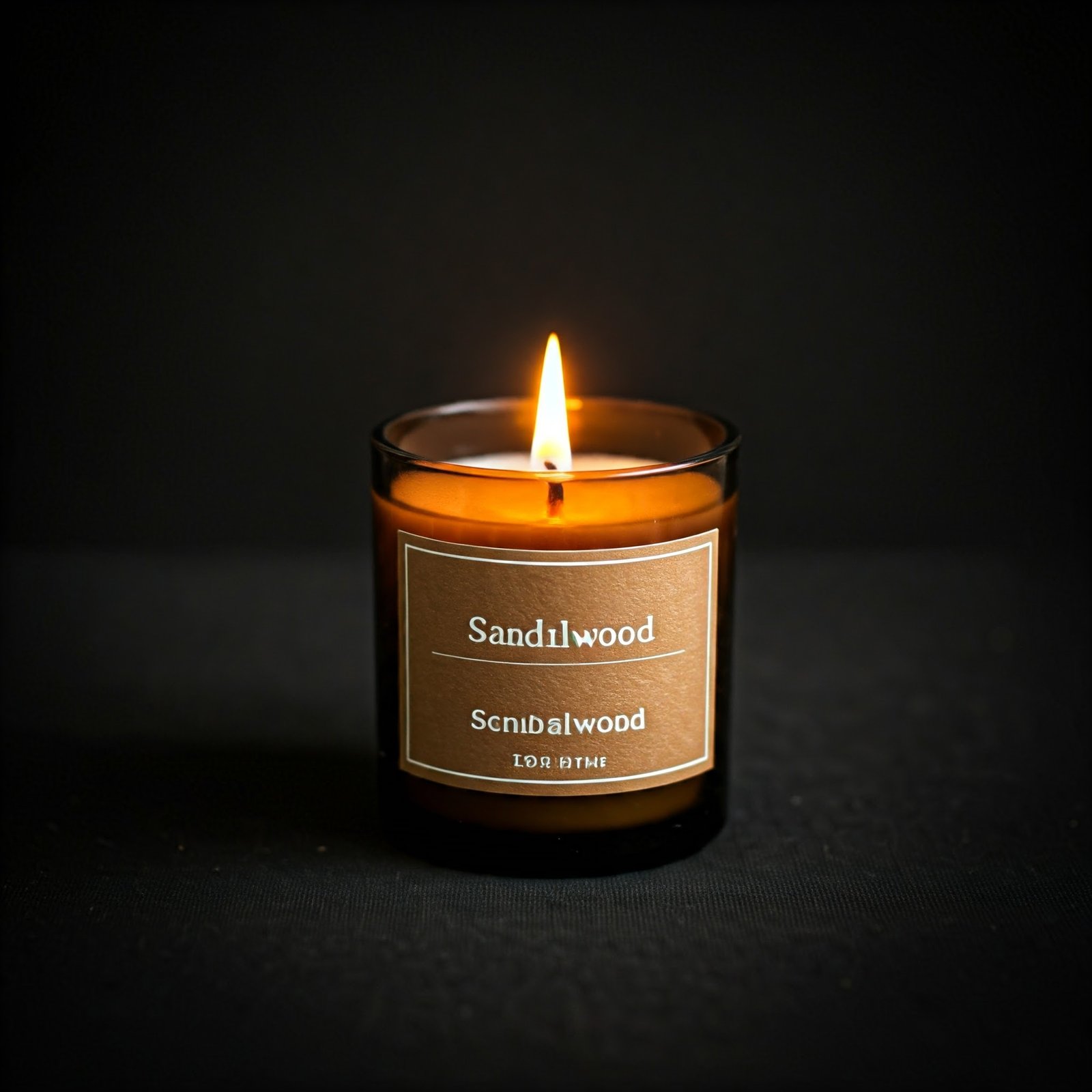 Sandalwood wood fragrance candle