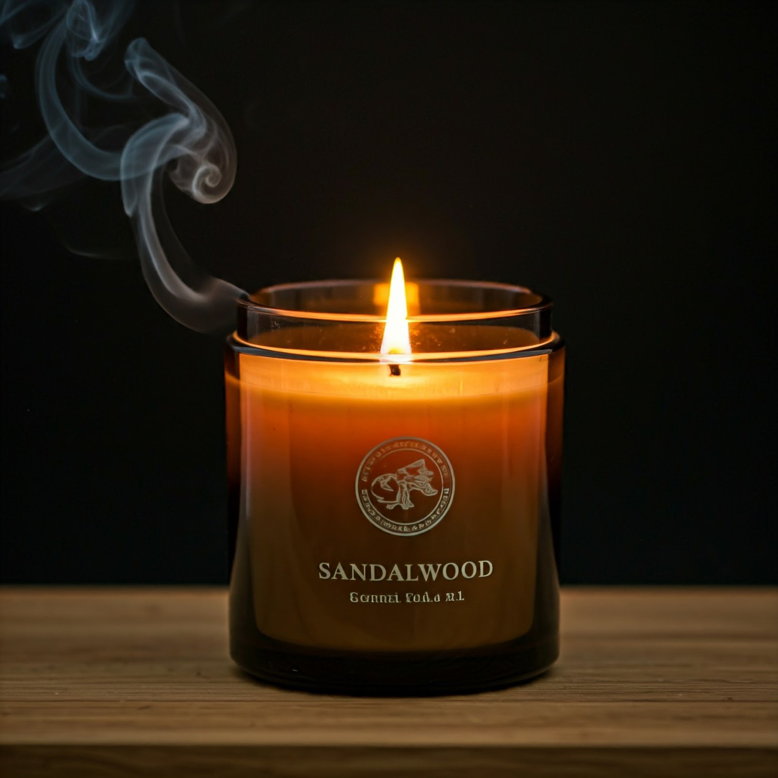 Sandalwood wood fragrance candle