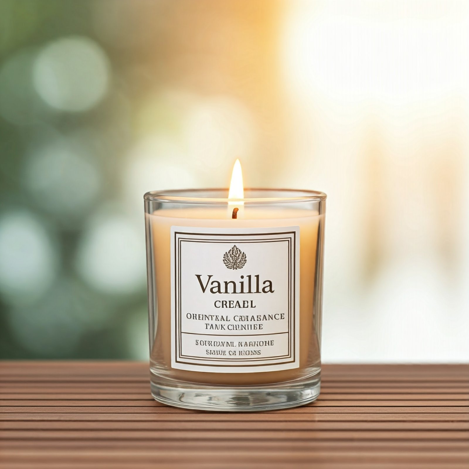 Vanilla oriental fragrance candle