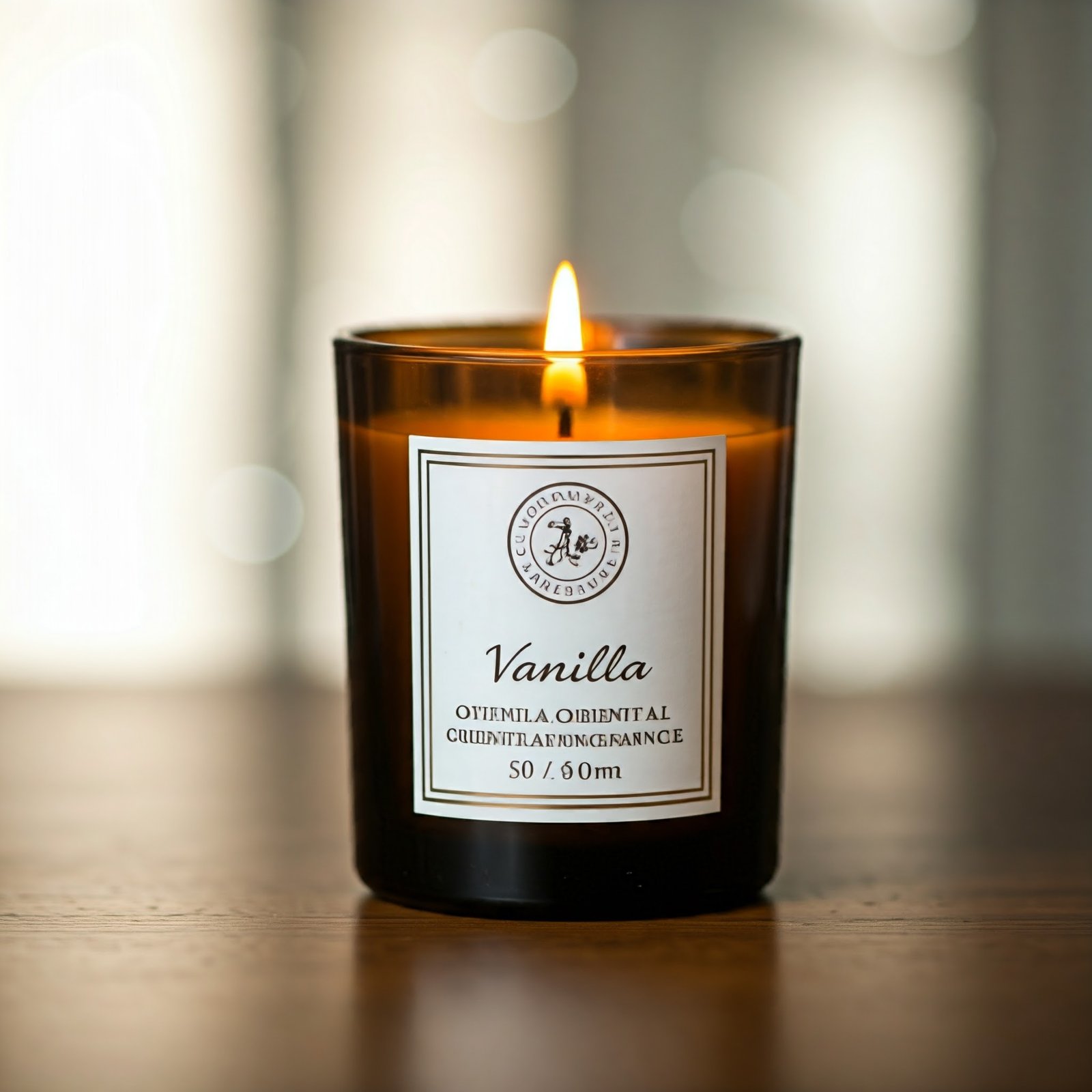 Vanilla oriental fragrance candle