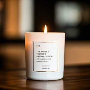 Vetiver wood fragrance candle