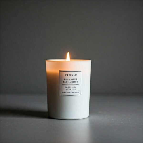 Vetiver wood fragrance candle