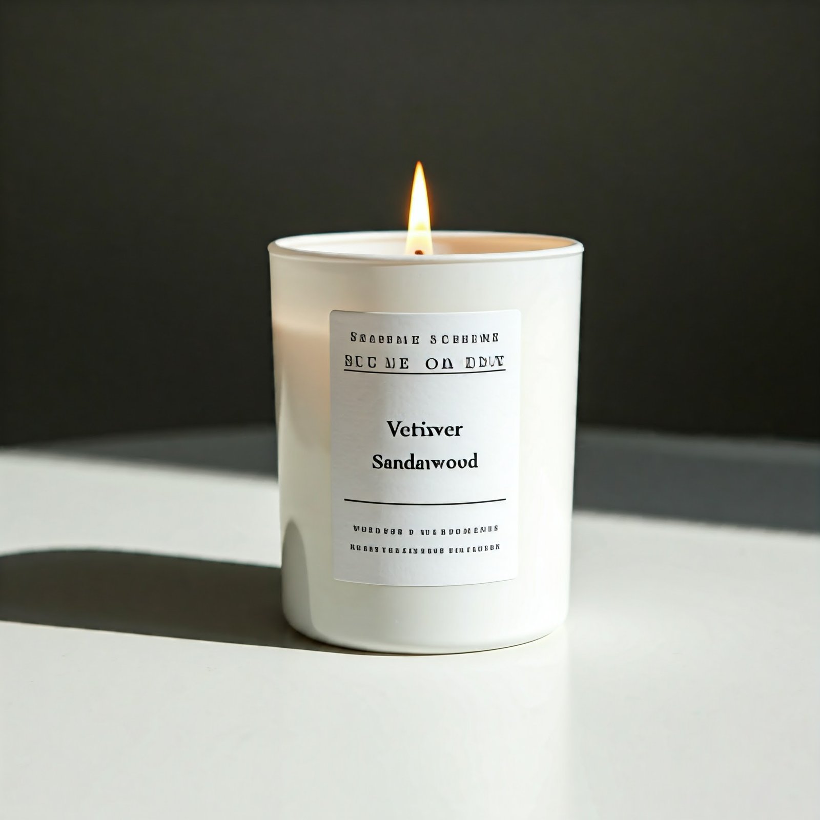 Vetiver wood fragrance candle