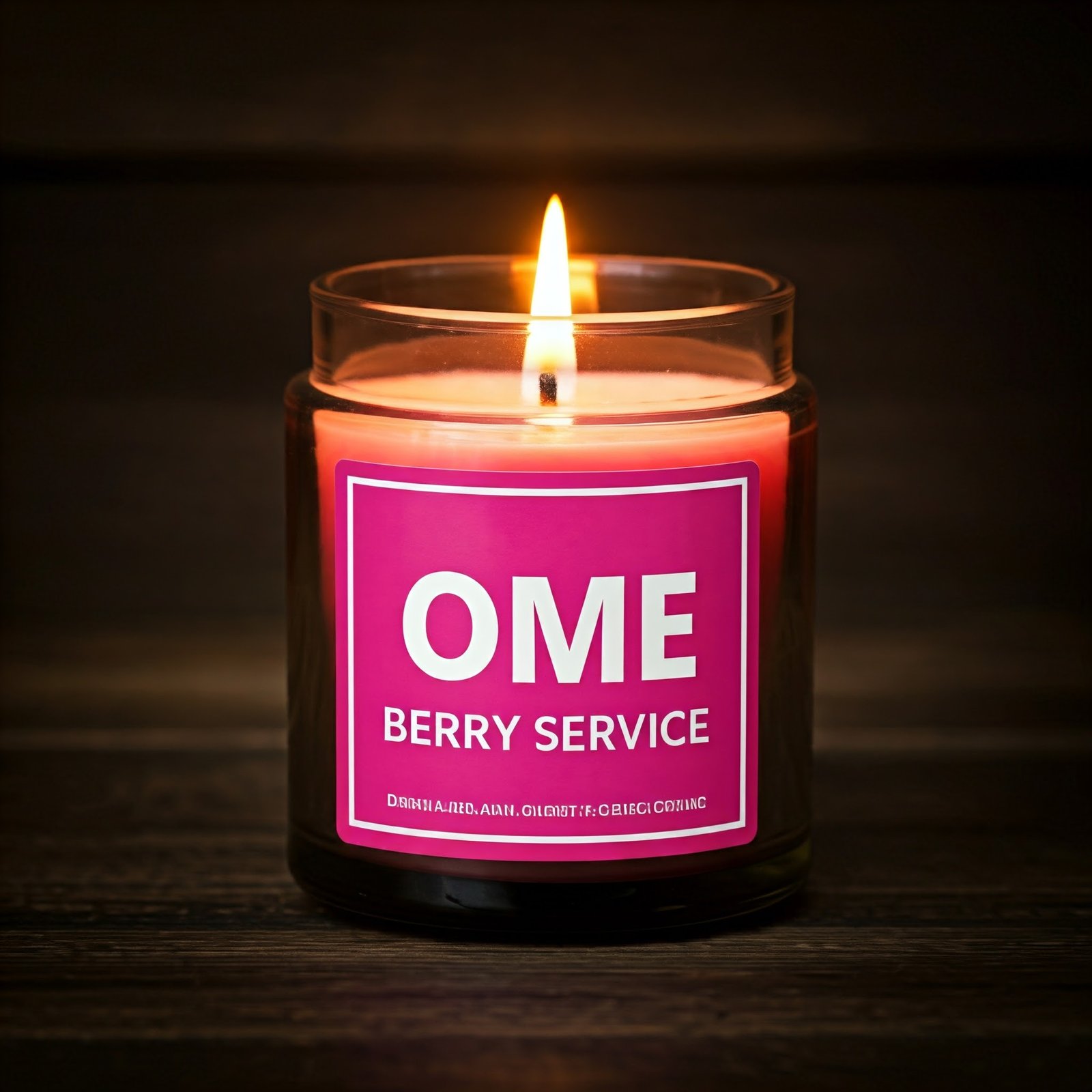 berry scented candle