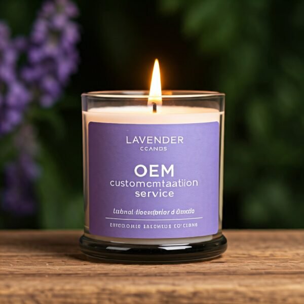 lavender floral fragrance candle