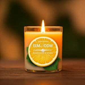 Citrus scented candle