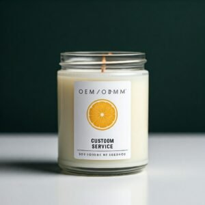 Citrus scented candle