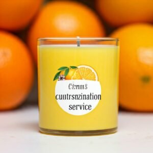 Citrus scented candle